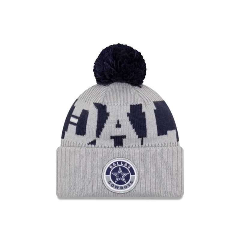 NFL Dallas Cowboys Alternate Cold Weather Sport Knit (RAF7167) - Grey New Era Beanies